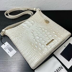 Brahmin Katie COCONUT MILK MELBOURNE W/2 Full Eye Medallions NWT